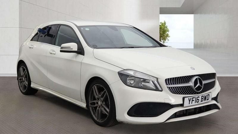 Used Mercedes A200 AMG line 2016 White Hatchback