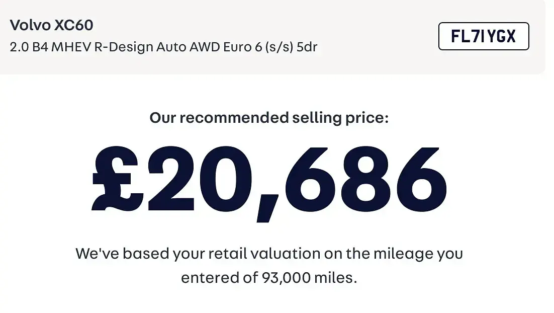 Used Volvo XC60 R-Design 194 HP (142 kW) 2021 Blue SUV