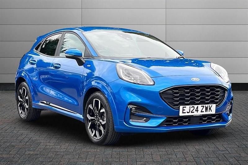 Desert island blue Used 2024 Ford Puma ST-Line X Hatchback | £16,400 (Fair price) - Image 1/3