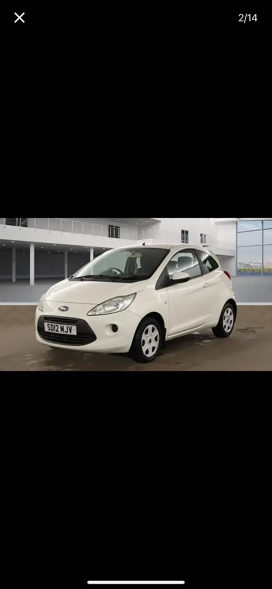 Used Ford Ka 69 HP (50 kW) 2012 White Hatchback