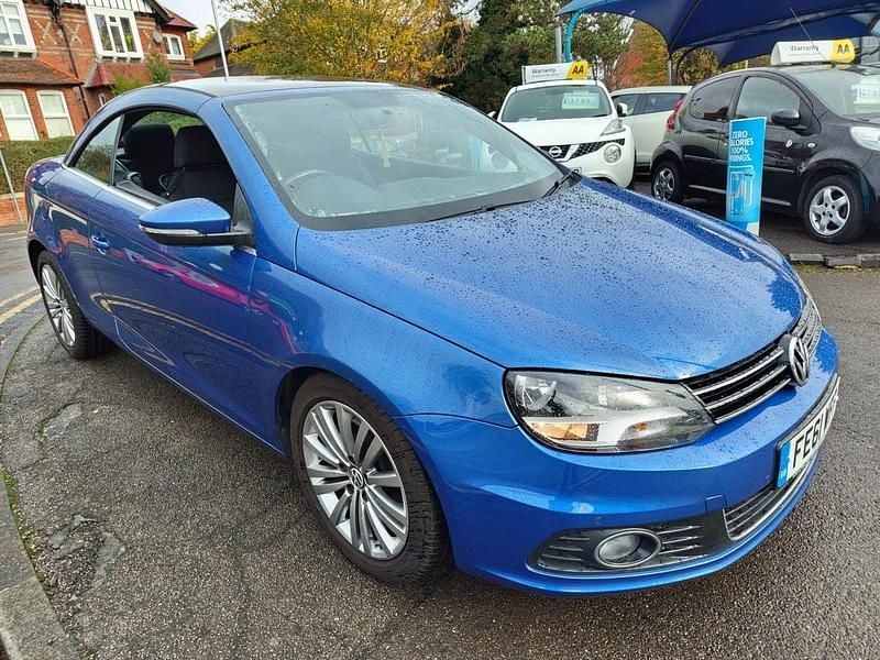 Blue Used 2011 VW Eos SE Cabriolet | £5,495 (A bit pricey) - Image 1/4