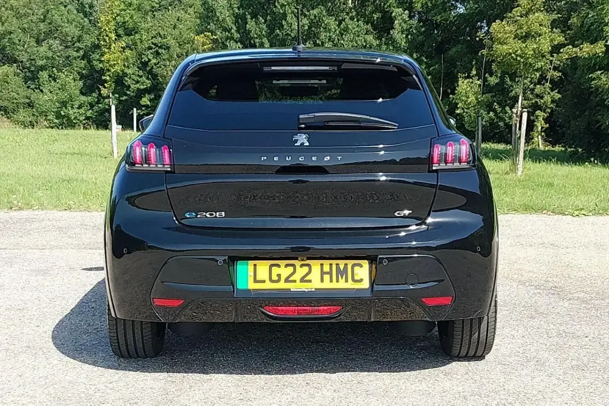 Used Peugeot e-208 Premium 100 kW (136 HP) 2022 Black Hatchback