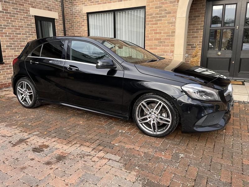 Used Mercedes A220 AMG Line Premium 177 HP (130 kW) 2017 Black Hatchback