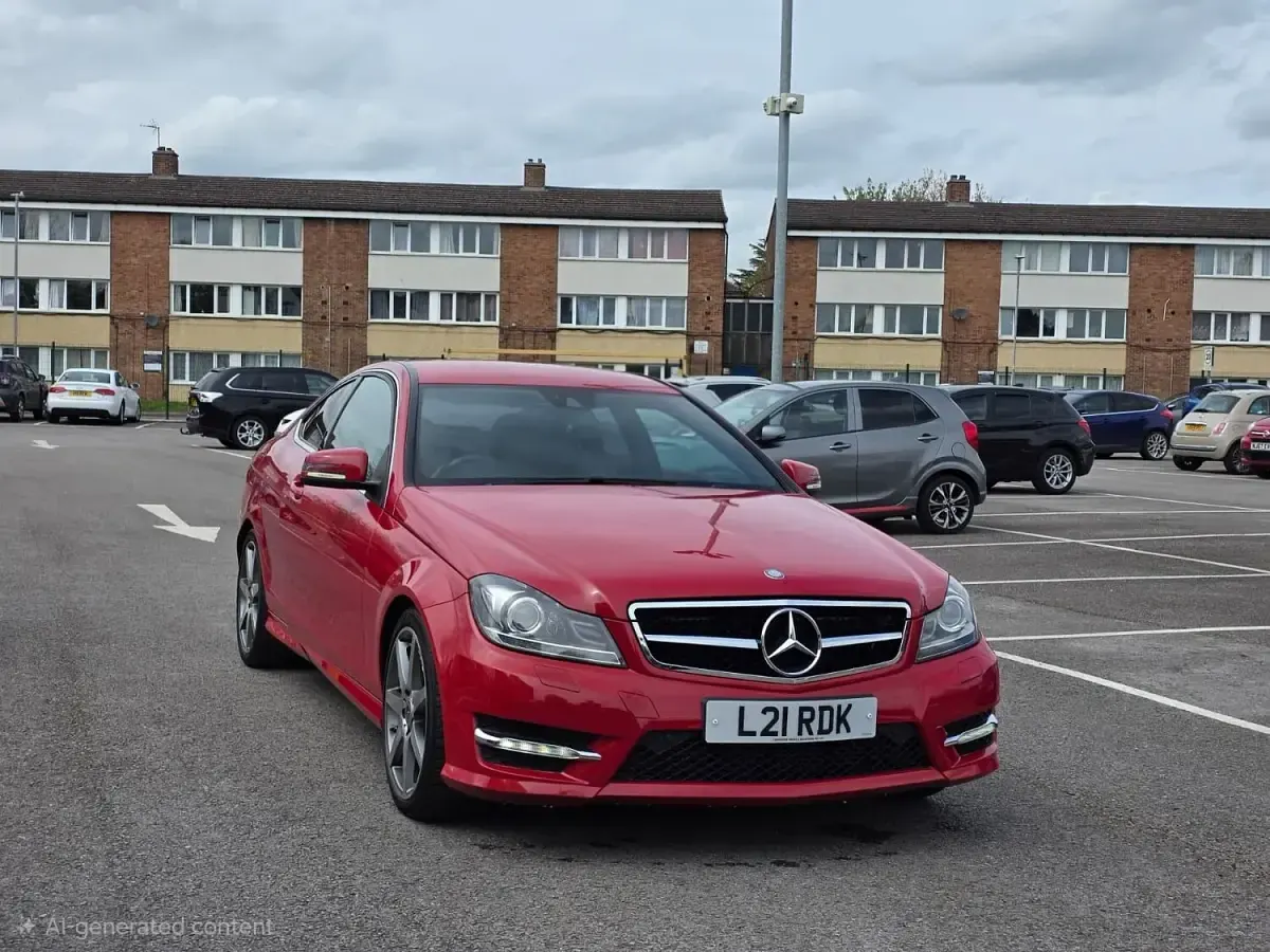 Used Mercedes C220 Sport Edition 170 HP (125 kW) 2014 Red Coupe