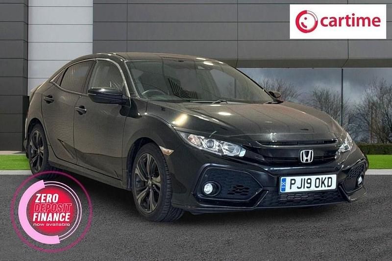 Begagnad Honda Civic SR 126 HK (92 kW) 2019 Svart Halvkombi