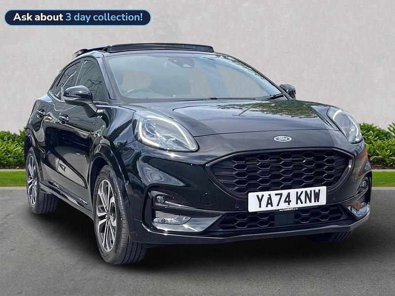 Black Used 2024 Ford Puma ST-Line Hatchback | £20,250 (A bit pricey) - Image 1/4