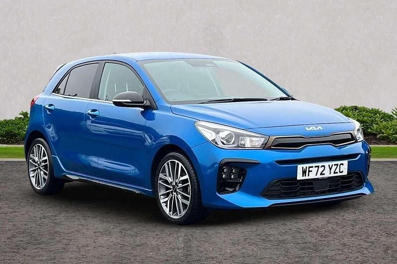 Blue Used 2022 Kia Rio 4 Hatchback | £15,426 (Fair price) - Image 1/4