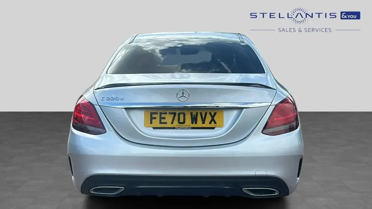 Used Mercedes C220 AMG line 191 HP (140 kW) 2020 Grey Sedan