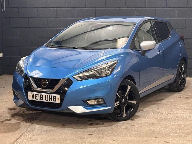 Used Nissan Micra N-Connecta 90 HP (66 kW) 2018 Blue Hatchback