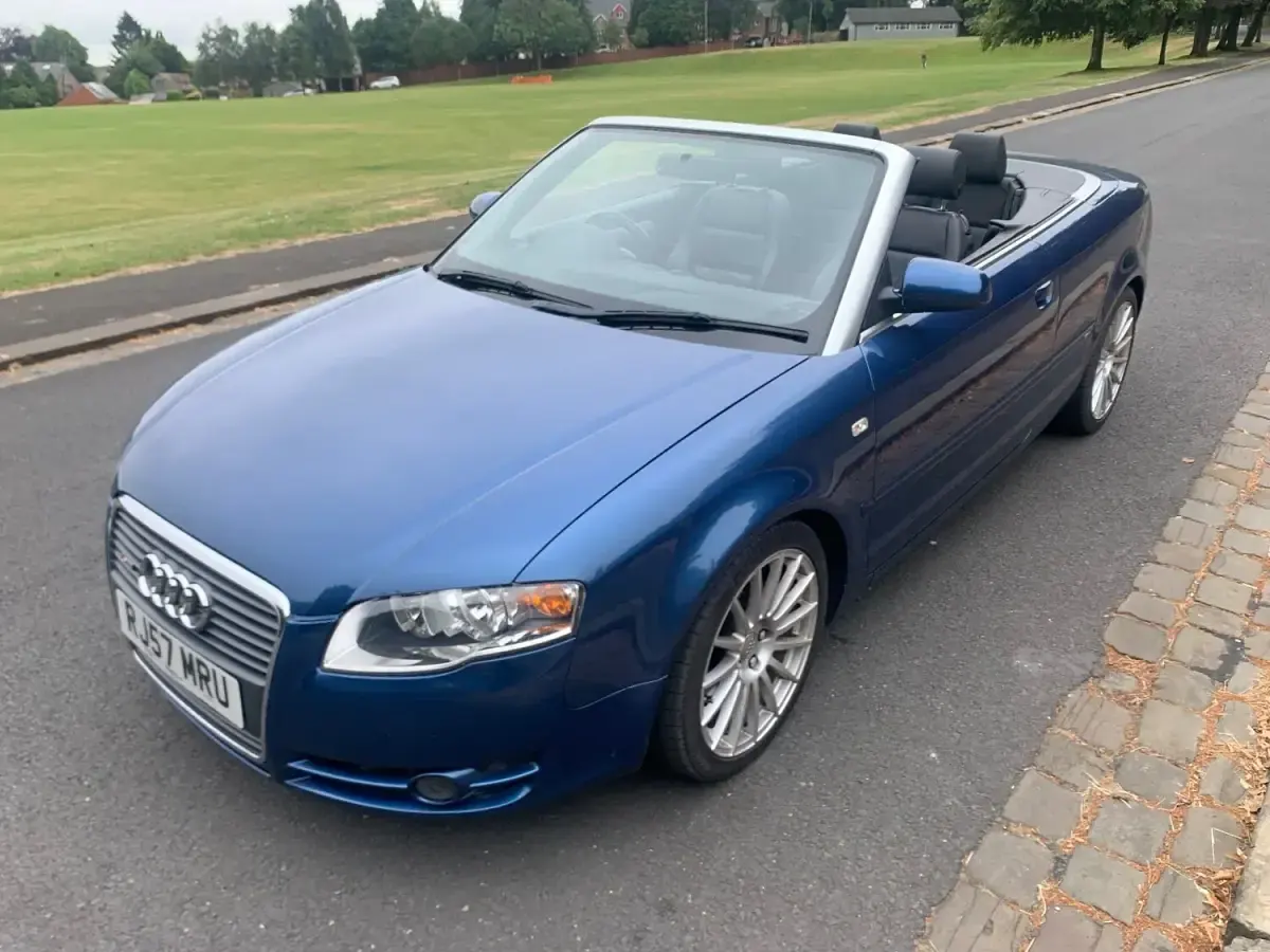 Used Audi A4 Cabriolet S-Line 140 HP (102 kW) 2007 Blue Cabriolet
