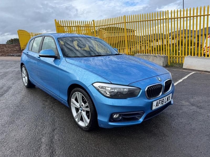 Used BMW 120 Sport Line 2018 Blue Hatchback