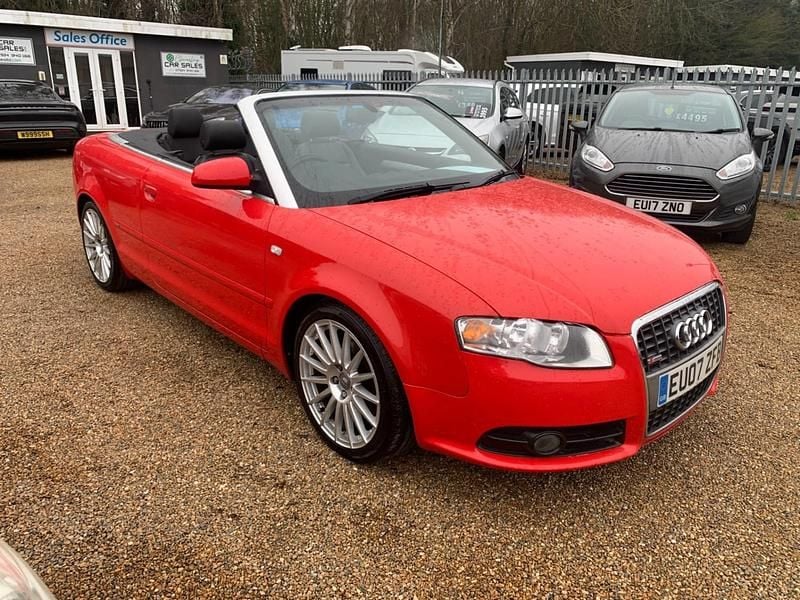 Used Audi A4 Cabriolet S-Line 2007 Red Cabriolet