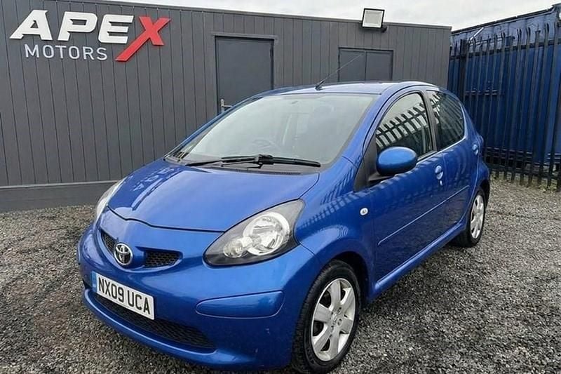 Begagnad Toyota Aygo 2009 Blå Halvkombi