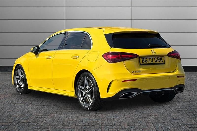 Used Mercedes A200 Executive 163 HP (119 kW) 2023 Sun yellow Hatchback