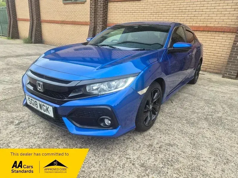 Used Honda Civic SR 129 HP (94 kW) 2018 Blue Hatchback