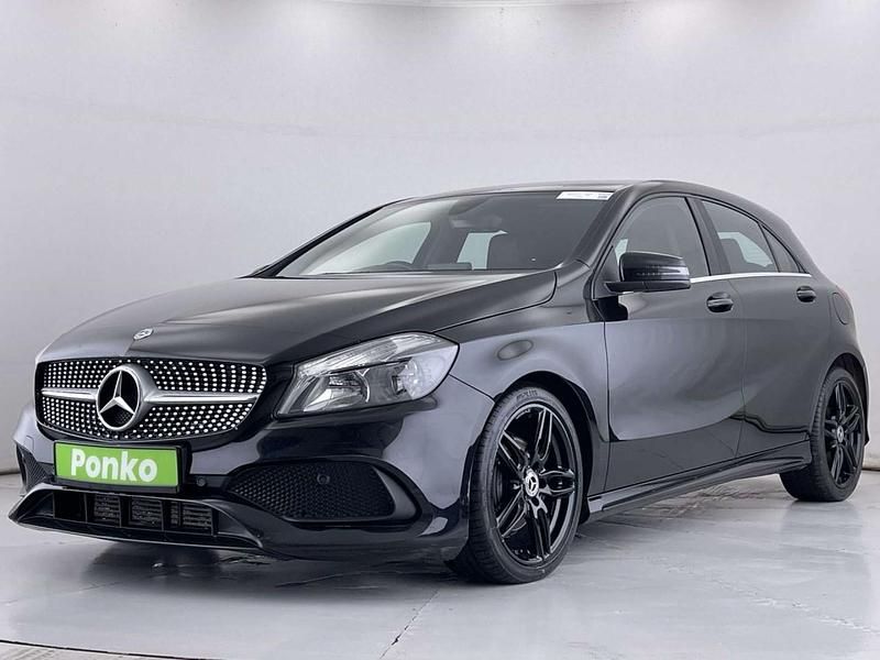 Used Mercedes A200 AMG line 2017 Black Hatchback