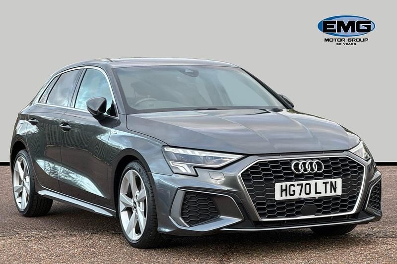 Used Audi A3 Sportback S-Line 110 HP (80 kW) 2021 Grey Hatchback