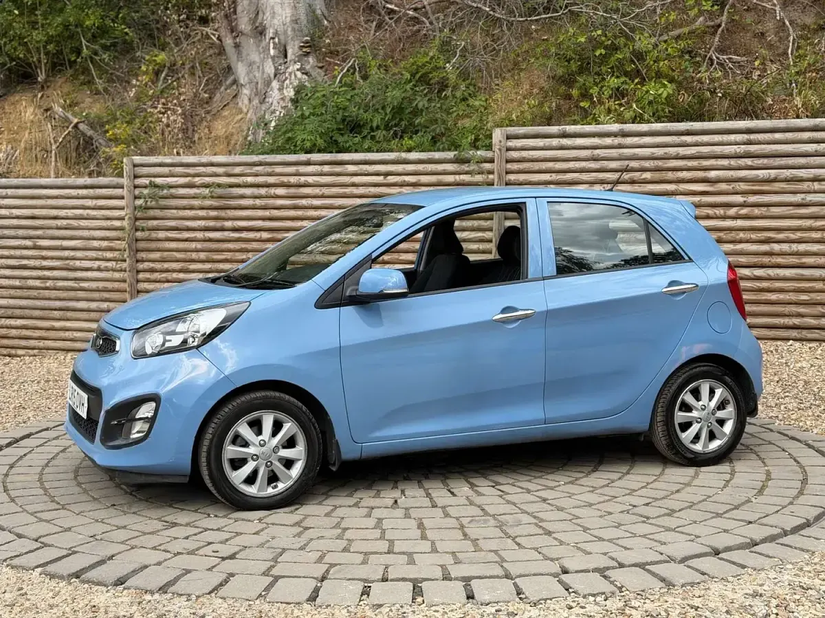 Used Kia Picanto 84 HP (61 kW) 2015 Blue Hatchback