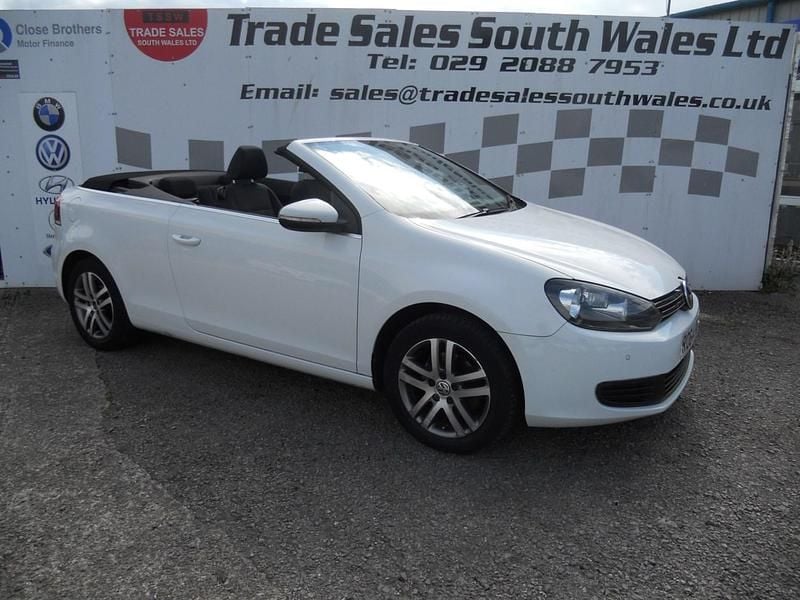 White Used 2014 VW Golf Cabriolet S Cabriolet | £5,495 (Fair price) - Image 1/4