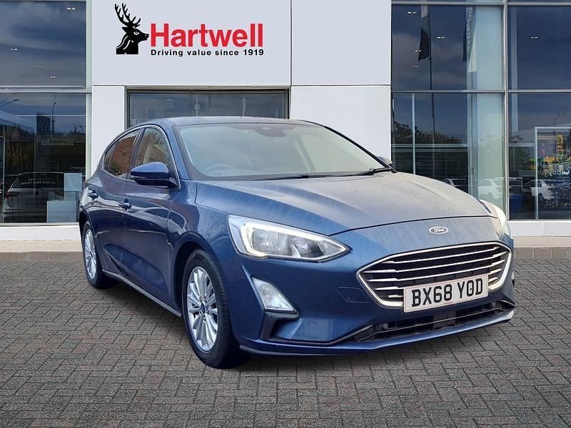 Blue Used 2018 Ford Focus Titanium Hatchback | £8,495 (Fair price) - Image 1/3