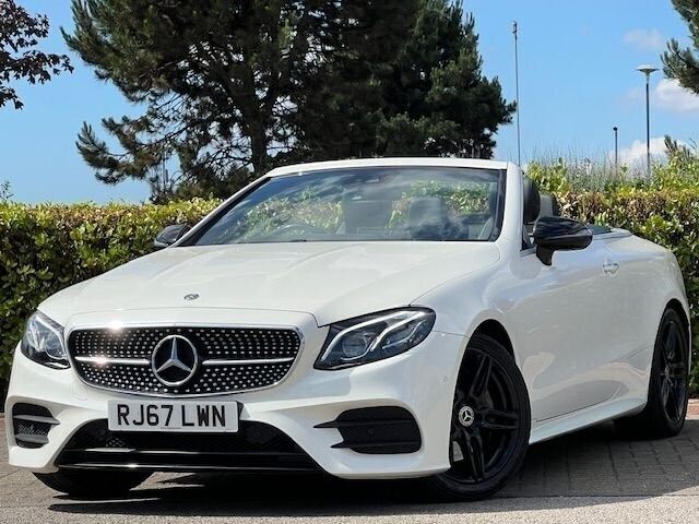 White Used 2018 Mercedes E220 AMG Line Premium Plus Cabriolet | £21,495 (Fair price) - Image 1/4