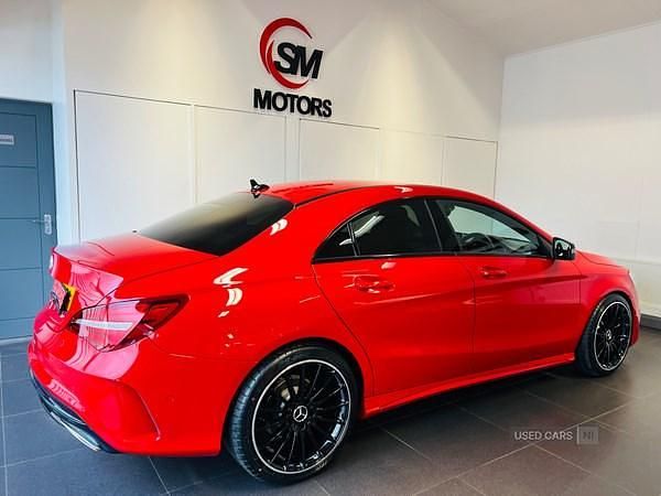 Used Mercedes CLA220 AMG line 177 HP (130 kW) 2017 Red Sedan