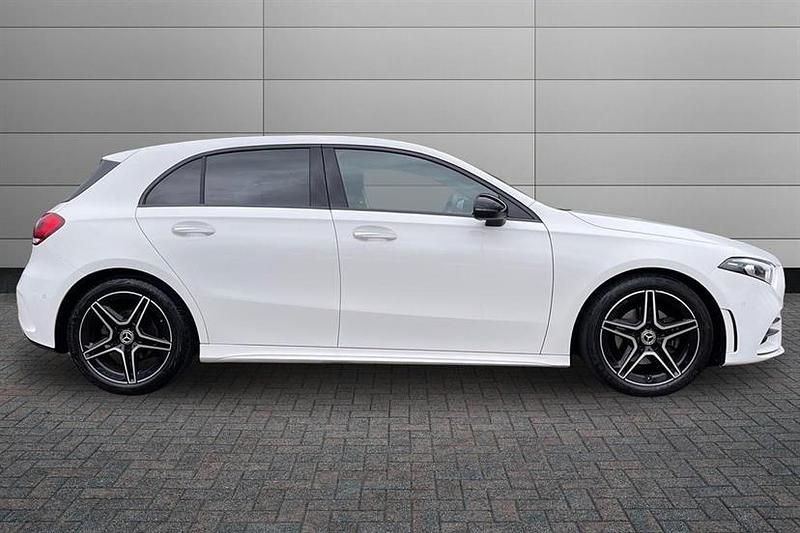 Used Mercedes A180 AMG Line Premium 136 HP (100 kW) 2023 Polar white Hatchback