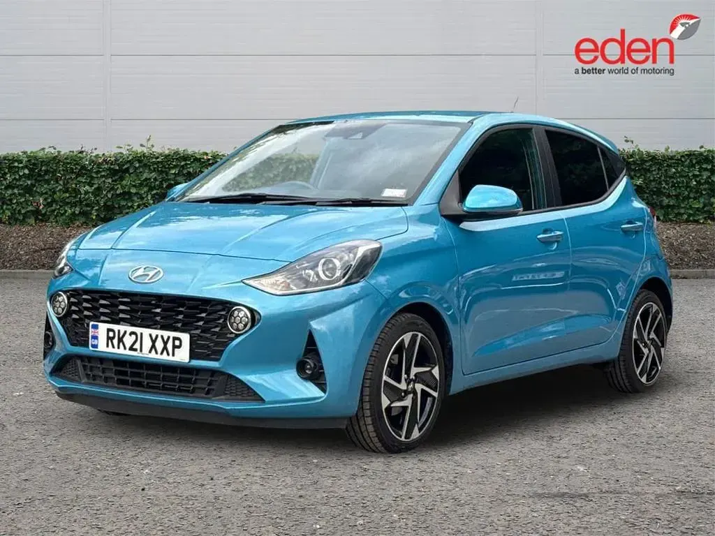 Used Hyundai i10 2021 Blue Hatchback