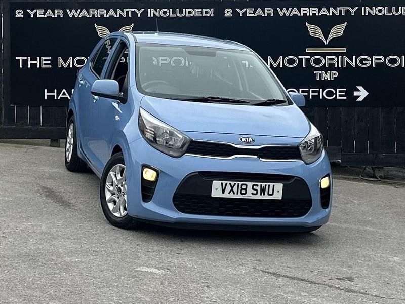 Used Kia Picanto 83 HP (61 kW) 2018 Blue Hatchback