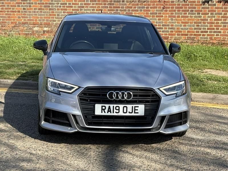 Used Audi A3 Black Edition 2019 Silver Sedan