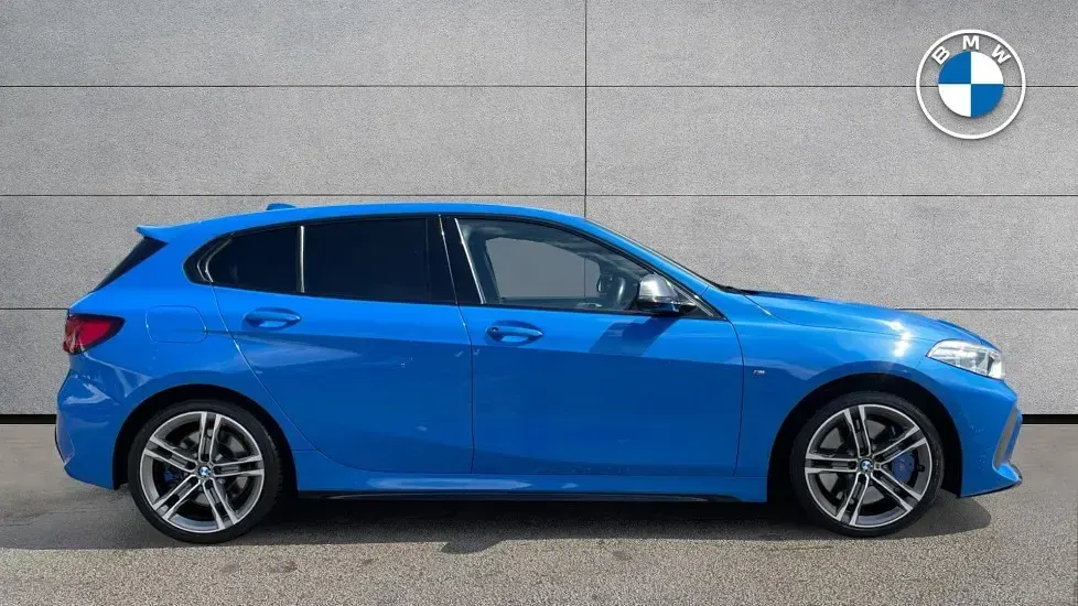 Used BMW M135 Shadowline 302 HP (222 kW) 2020 Blue Hatchback