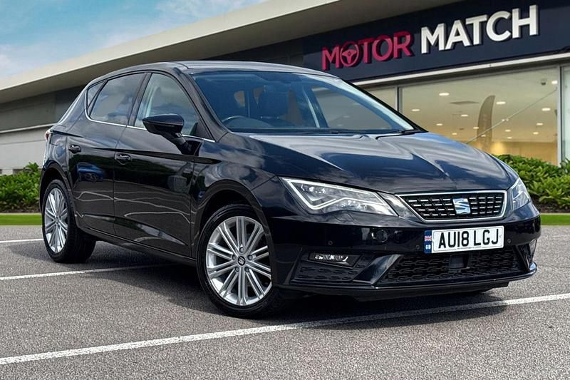 Black Used 2018 Seat Leon XCELLENCE Hatchback | £9,899 (Good price) - Image 1/4