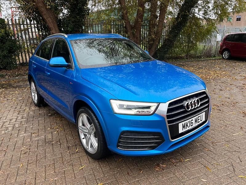 Begagnad Audi Q3 S-Line 150 HK (110 kW) 2016 Blå SUV