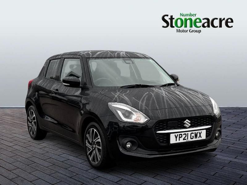 Black Used 2021 Suzuki Swift SZ5 Hatchback | £11,366 (Fair price) - Image 1/4