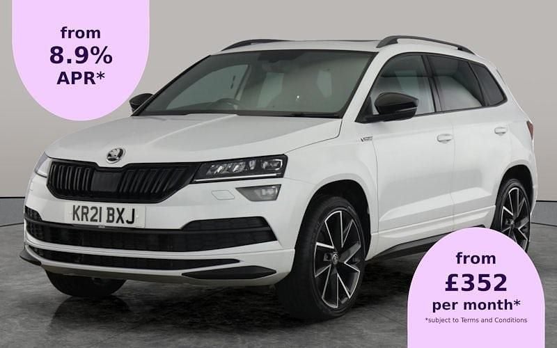 White Used 2021 Skoda Karoq SportLine SUV | £23,728 (Fair price) - Image 1/2