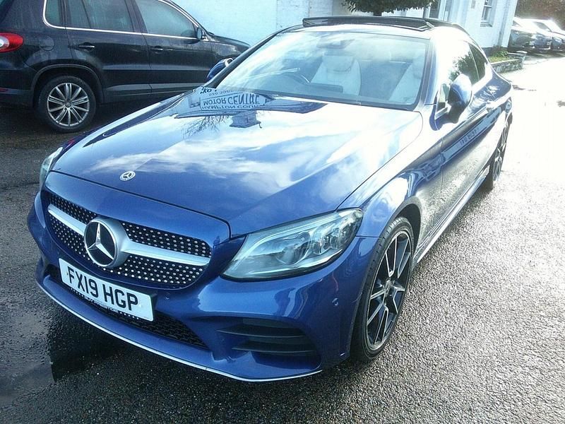 Used Mercedes C300 AMG Line Premium Plus 2019 Blue Coupe