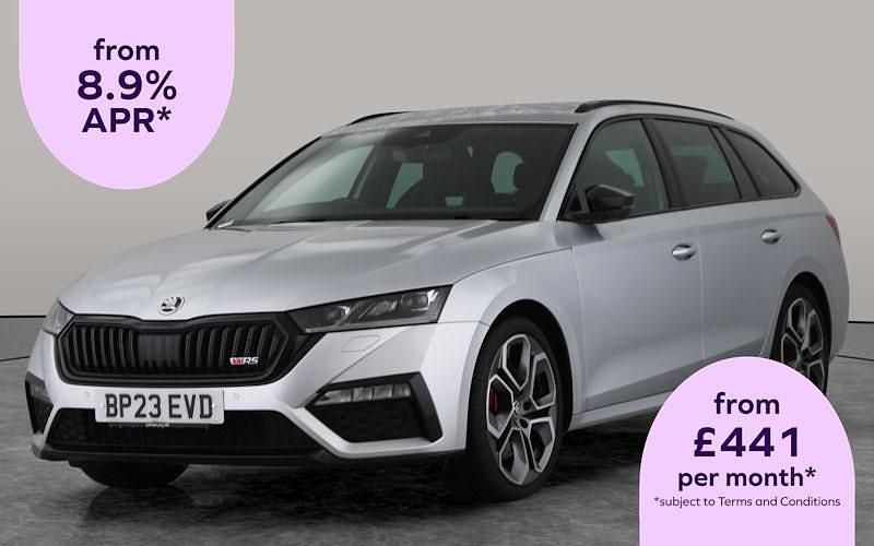 Silver Used 2023 Skoda Octavia vRS Estate | £27,546 (Expensive) - Image 1/2