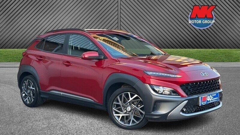 Red Used 2022 Hyundai Kona Premium SUV | £17,299 (Fair price) - Image 1/4