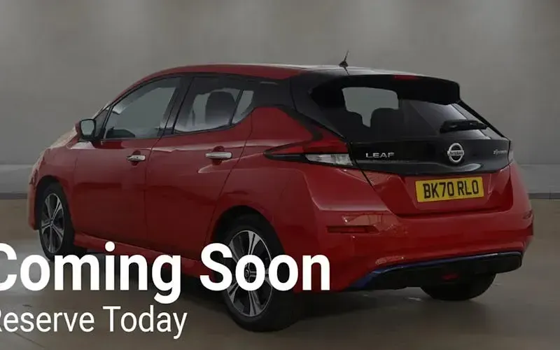Used Nissan Leaf N-Connecta 110 kW (150 HP) 2020 Red Hatchback