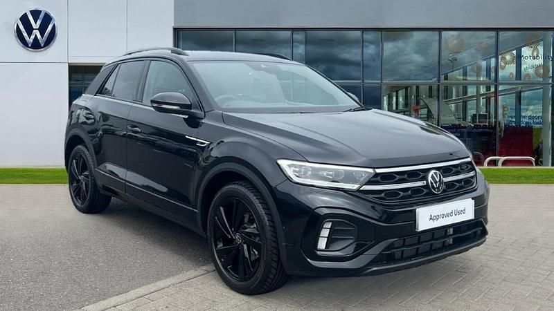 Deep black pearl Used 2025 VW T-Roc Black Edition SUV | £30,945 (Expensive) - Image 1/4