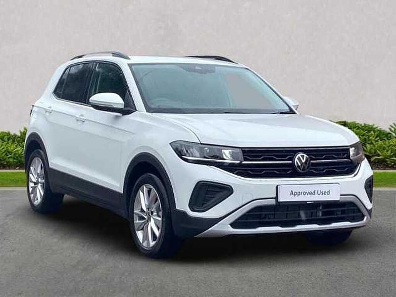 White New 2025 VW T-Cross Match SUV | £22,604 (A bit pricey) - Image 1/4