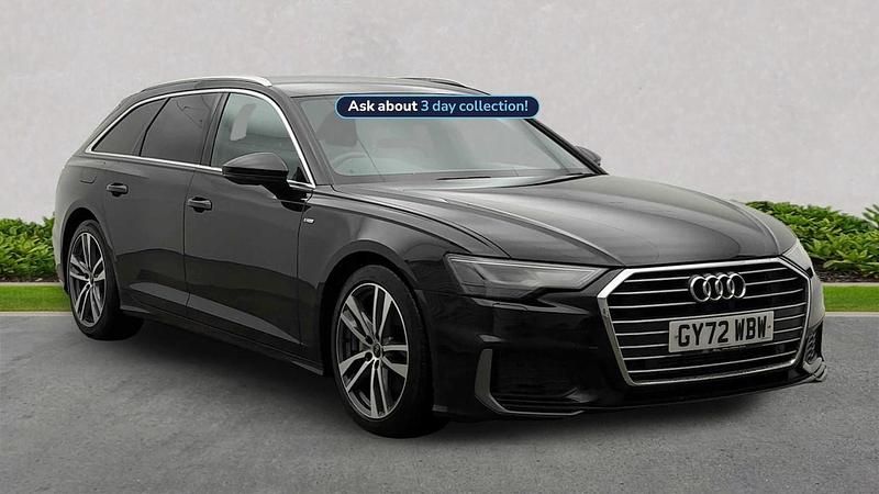 Black Used 2022 Audi A6 S-Line Estate | £28,806 (Fair price) - Image 1/2