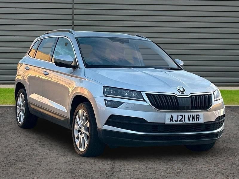 Silver Used 2021 Skoda Karoq SE L SUV | £15,995 (Good price) - Image 1/4