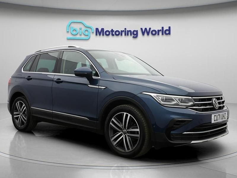 Blue Used 2021 VW Tiguan Elegance SUV | £21,400 (Fair price) - Image 1/4