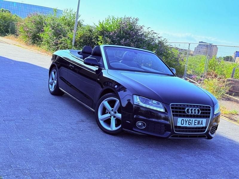 Black Used 2011 Audi A5 Cabriolet S-Line Cabriolet | £4,395 (Good price) - Image 1/4