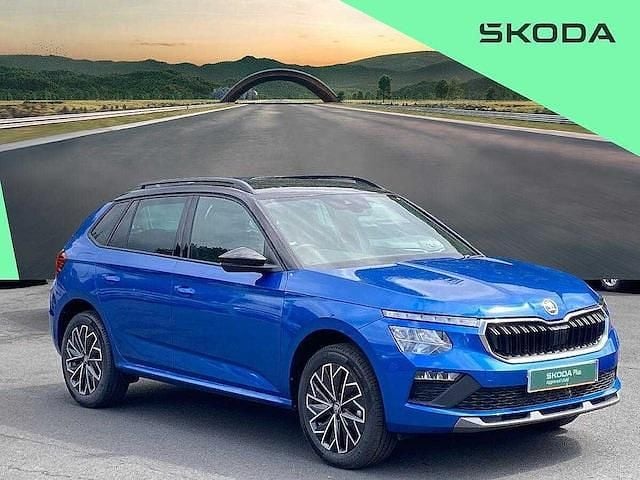 Race blue metallic black magic pearl effect Used 2025 Skoda Kamiq Design Edition SUV | £22,490 - Image 1/4