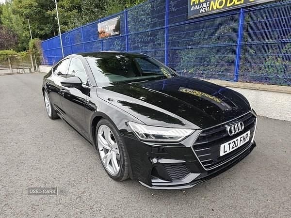 Black Used 2020 Audi A7 S-Line Hatchback | £25,990 (Fair price) - Image 1/4