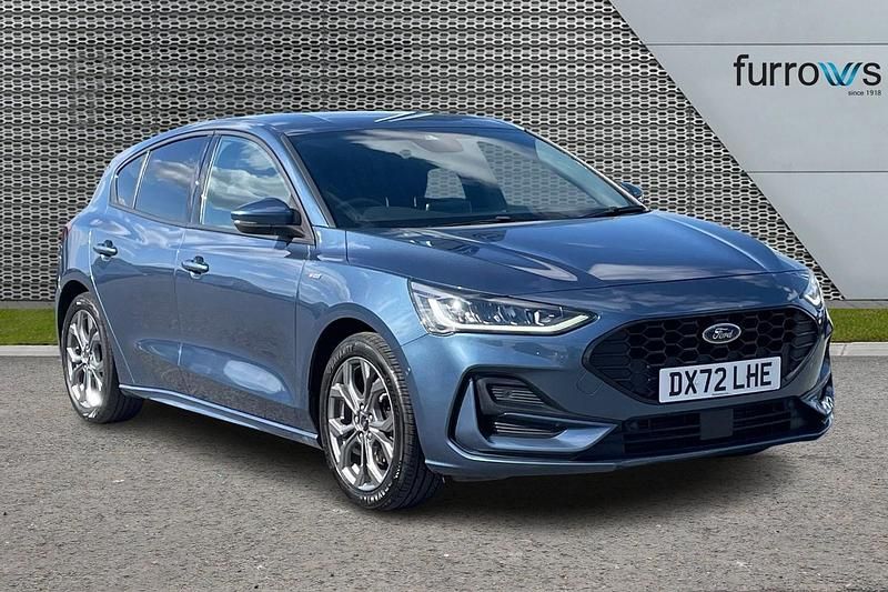Blue Used 2022 Ford Focus ST-Line Hatchback | £15,495 (Fair price) - Image 1/4