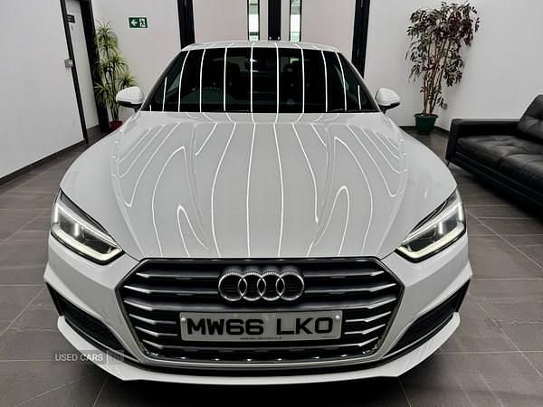 Used Audi A5 S-Line 190 HP (139 kW) 2016 White Coupe