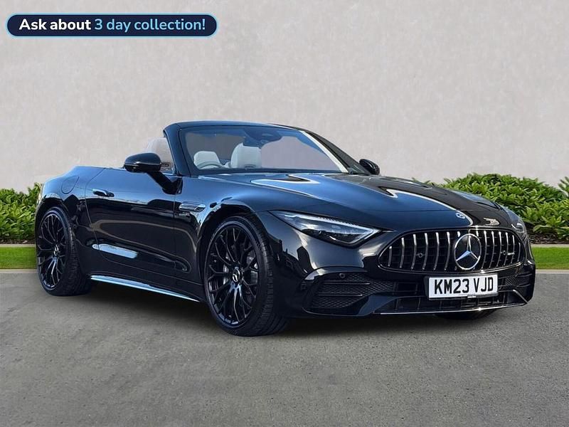 Black Used 2023 Mercedes SL43 AMG Cabriolet | £73,427 (Fair price) - Image 1/2